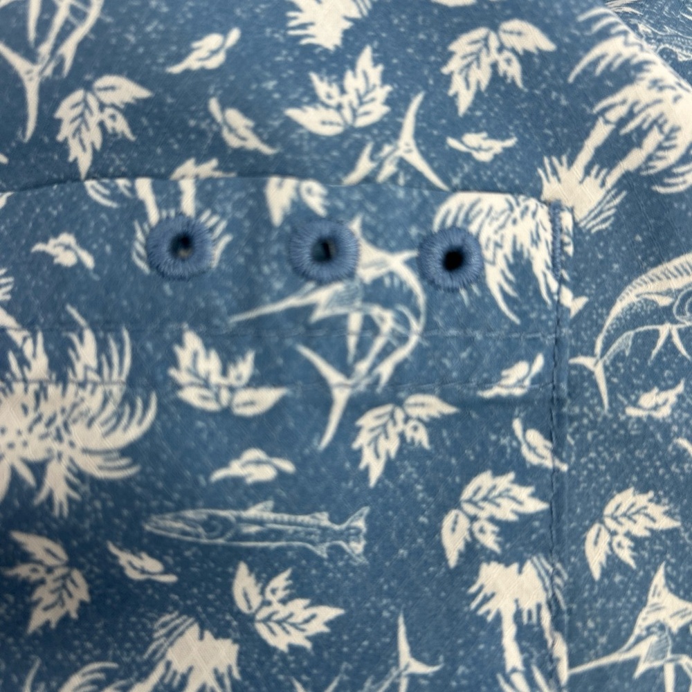 Columbia PFG Shirt Men’s 2XT Fishing Casual Short Sleeve Button Up Pocket Vents - Picture 13 of 16